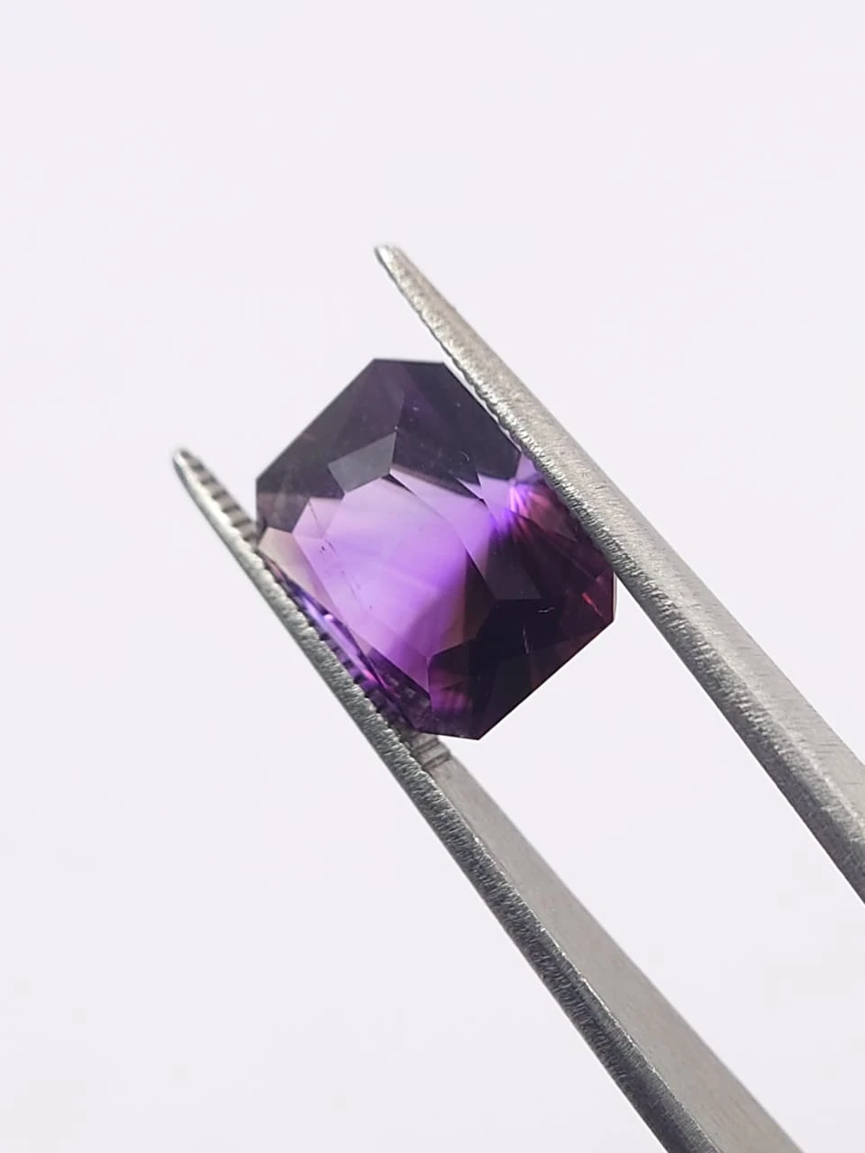 4.75ct Amethyst Square Cut Loose Gemstone From Nigeria — view 2